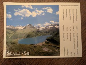 Postkarte Silvretta-Stausee