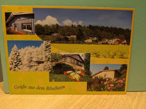 Postkarte "Grüße aus dem Bibelheim"