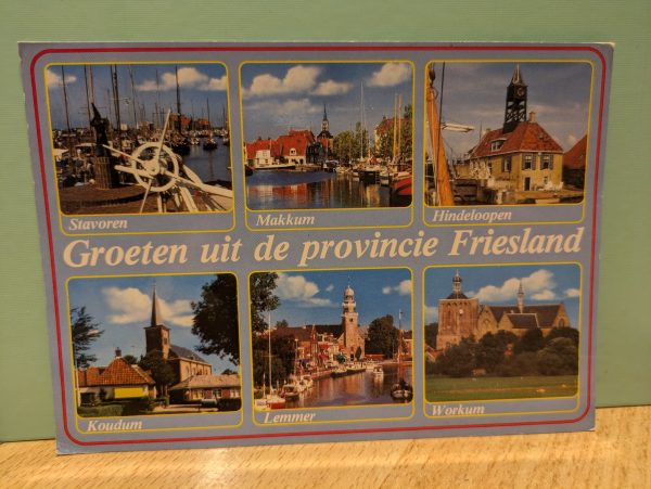 Postkarte "Groeten uit de provincie Friesland"
