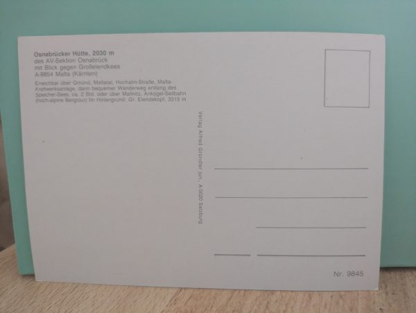 Postkarte "Osnabrücker Hütte" – Bild 2