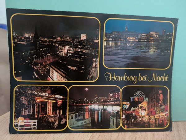 Postkarte "Hamburg bei Nacht"