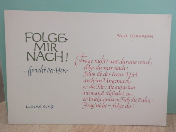 Postkarte "Paul Toaspern"