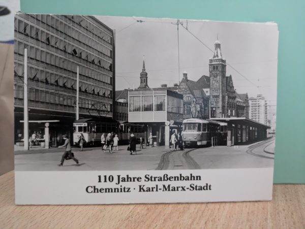 Postkarten" Chronik 110 Jahre Straßenbahn Chemnitz*Karl-Marx-Stadt "