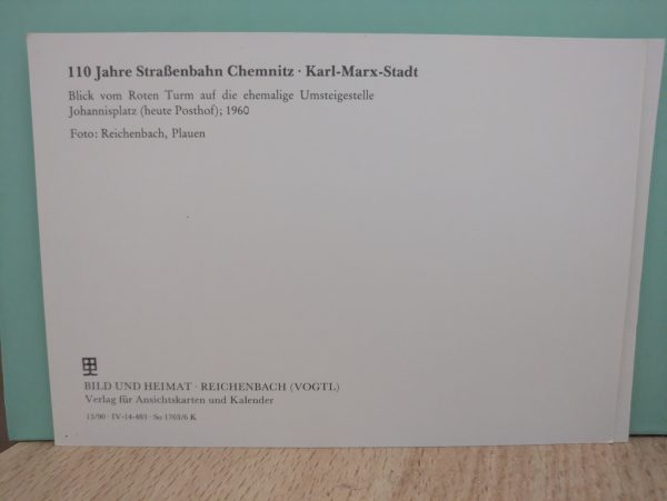 Postkarten" Chronik 110 Jahre Straßenbahn Chemnitz*Karl-Marx-Stadt " – Bild 9