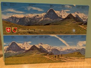 Postkarte "Männlichen 2227m Schweiz"