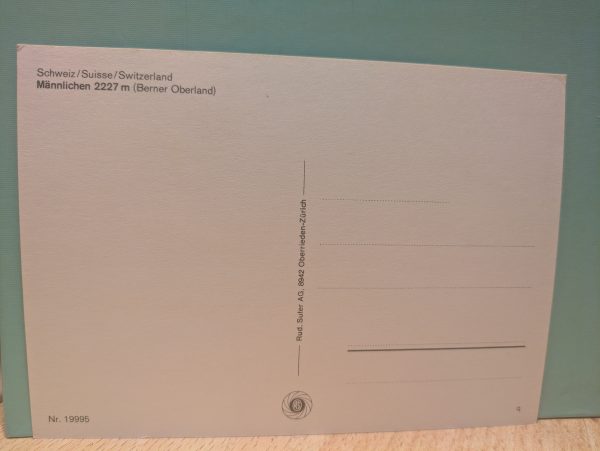 Postkarte "Männlichen 2227m Schweiz" – Bild 2