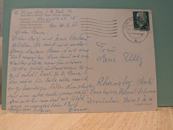Postkarte "Rosenhof Karl-Marx-Stadt" – Bild 2