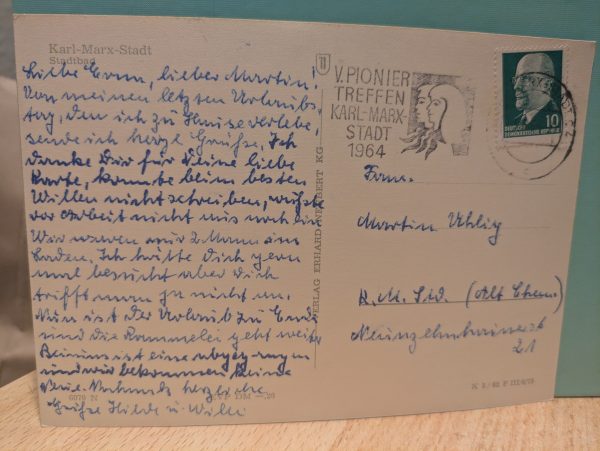 Postkarte "Karl-Marx-Stadt Stadtbad" – Bild 2