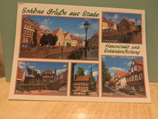 Postkarte "Hansestadt und Schwedenfestung"