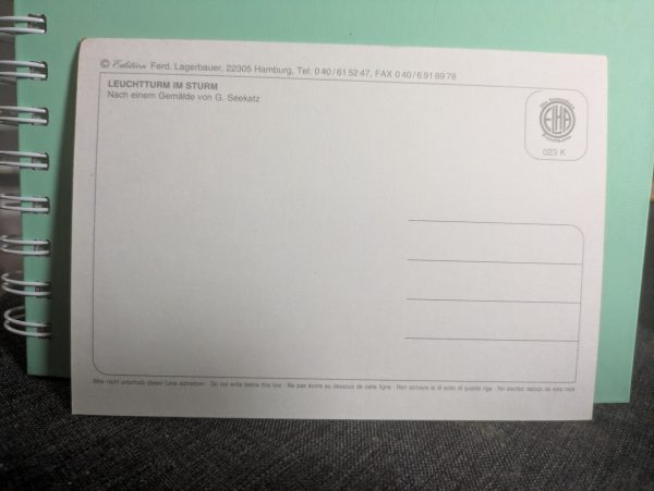 Postkarte "Leuchtturm im Sturm" – Bild 2