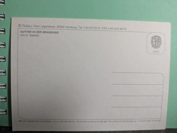 Postkarte "Kutter in der Brandung" – Bild 2