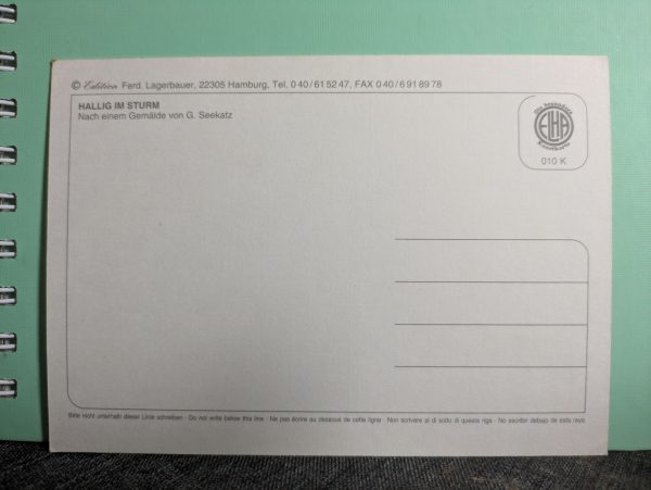 Postkarte "Hallig im Sturm" – Bild 2