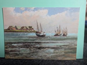 Postkarte "Kutter am Priel"