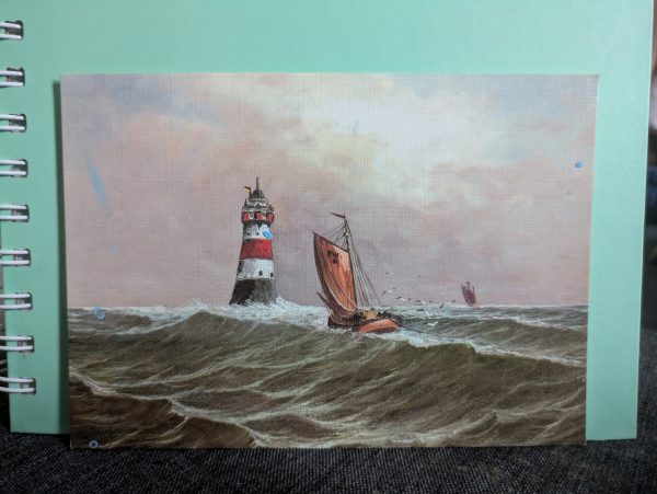Postkarte "Hart am Wind "