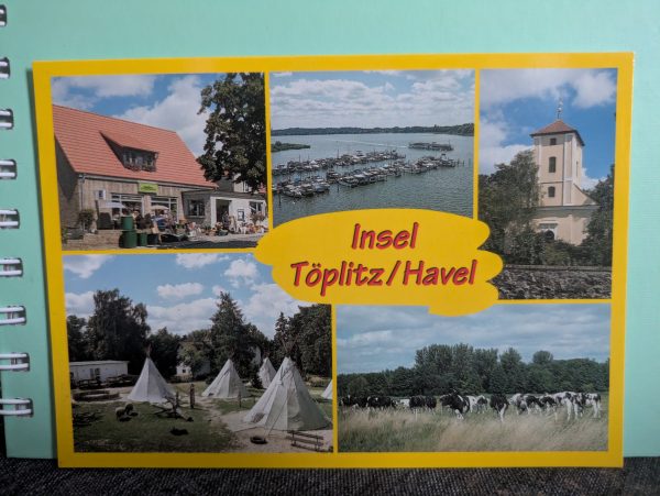 Postkarte "Insel Töplitz an der Havel "