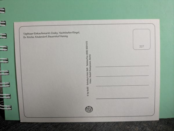 Postkarte "Insel Töplitz an der Havel " – Bild 2