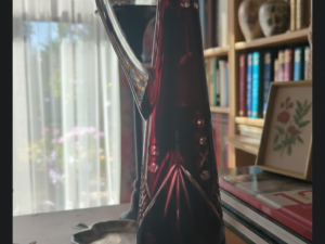 Likör Karaffe aus Überfangglas