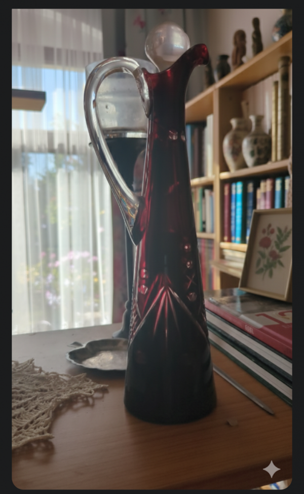 Likör Karaffe aus Überfangglas